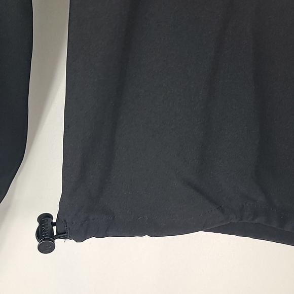 NEW Victoria's Secret PINK Zip It Windbreaker Jacket Half Zip Hoodie Black Sz S - Picture 8 of 9